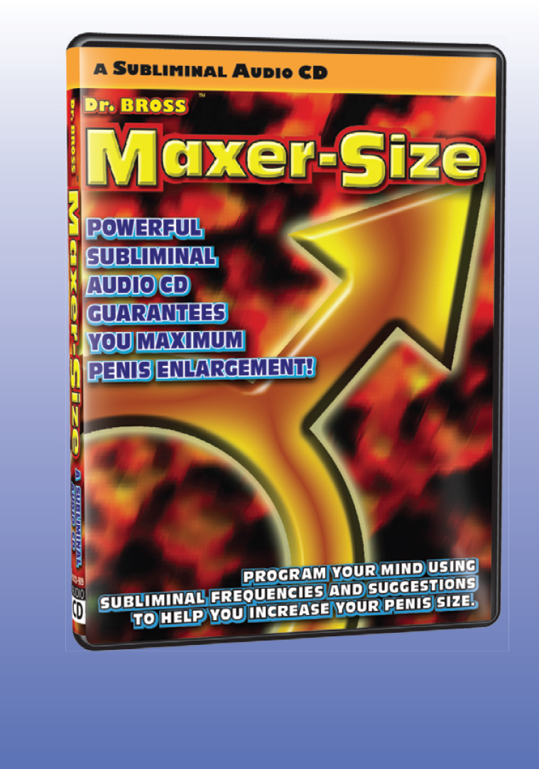 MAXER-SIZE SUBLIMINAL AUDIO CD MAXER-SIZE SUBLIMINAL AUDIO CD